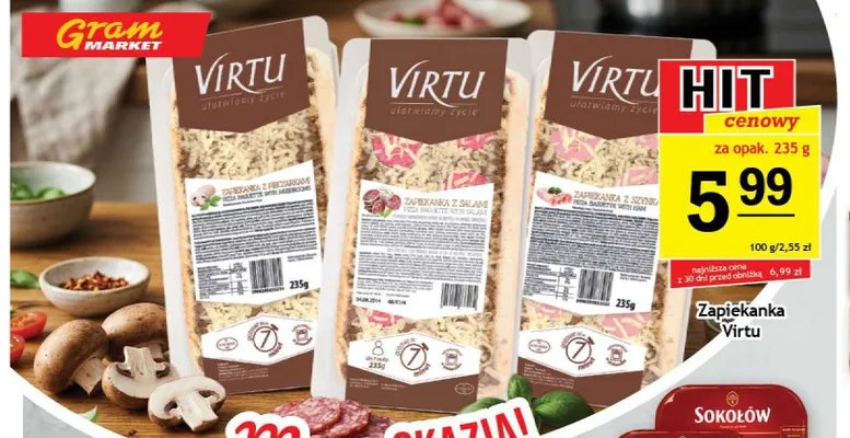 Zapiekanka z salami Virtu promocja w Gram Market