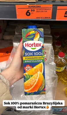 Sok 100% pomarańcza Brazylijska promocja w Biedronka