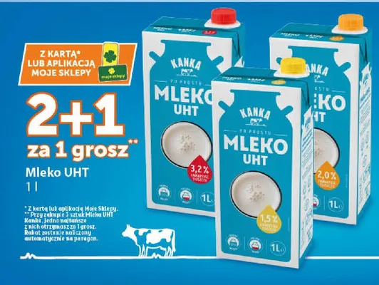 Mleko UHT Kanka 2,0% promocja w Euro Sklep