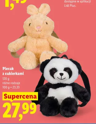 Plecak z cukierkami promocja w Lidl