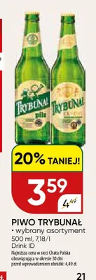 Piwo Trybunał Pils 500ml promocja w Chata Polska