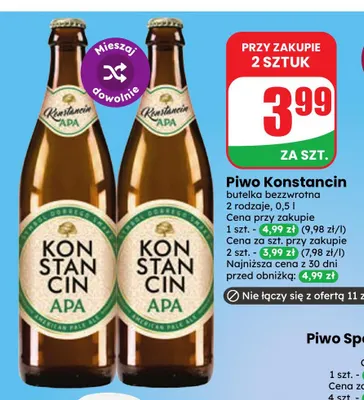 Piwo Konstancin promocja w Dino