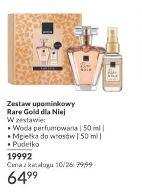 Zestaw upominkowy Avon Rare Gold dla Niej promocja w AVON