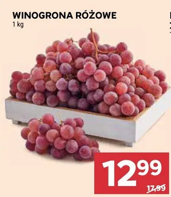 Winogrona różowe promocja w Stokrotka