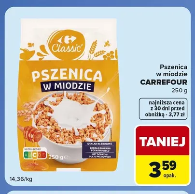Pszenica w miodzie Carrefour promocja w Carrefour Market