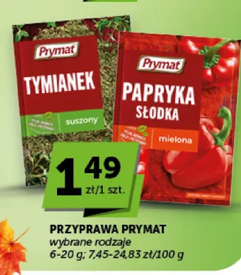 Przyprawa Prymat tymianek suszony promocja w Groszek