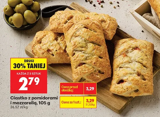 Ciastko z pomidorami i mozzarellą promocja w Biedronka