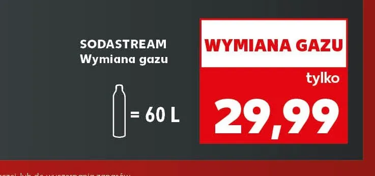Wymiana gazu Sodastream promocja w Kaufland