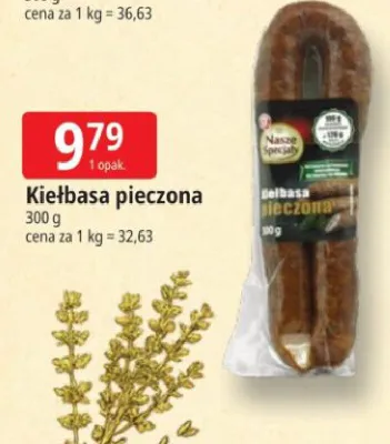 Kiełbasa pieczona Nasze Specjały promocja w Leclerc