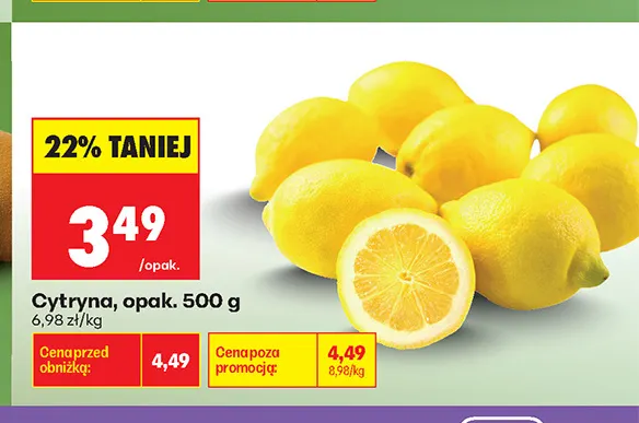 Cytryny promocja w Biedronka