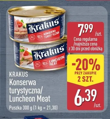 Konserwa turystyczna Krakus promocja w Aldi