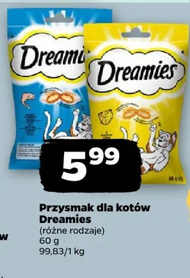 Przysmak dla kotów, różne rodzaje promocja w Netto