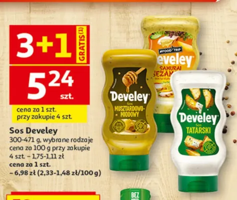 Sos tatarski Develey promocja w Auchan