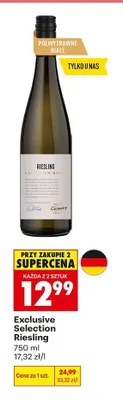 Wino Exclusive Selection Riesling promocja w Biedronka