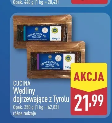 Wędliny dojrzewające z Tyrolu Cucina promocja w Aldi