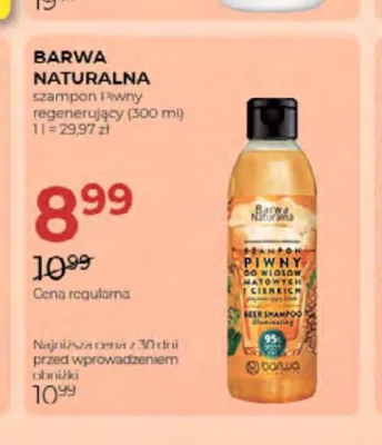 Szampon piwny regenerujący Barwa Naturalna promocja w Drogerie Jawa