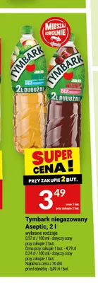 Napój Tymbark niegazowany Aseptic jabłko mięta promocja w Twój Market