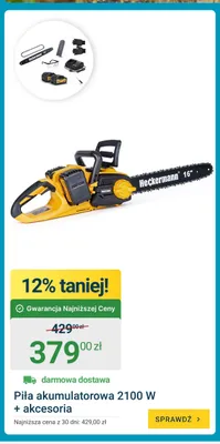 Piła akumulatorowa Heckermann 2100W + akcesoria promocja w ERLI