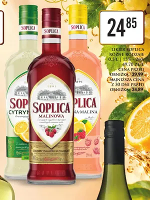 Likier Soplica malinowa promocja w Dino