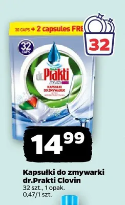 Kapsułki do zmywarki dr.Prakti Clovin promocja w Netto