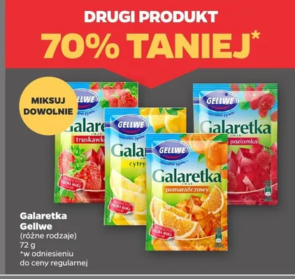 Galaretka, różne rodzaje DRUGA -70% Gellwe promocja w Netto