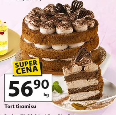 Tort tiramisu promocja w Auchan