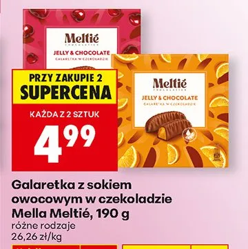 Galaretka z sokiem owocowym w czekoladzie, różne rodzaje promocja w Biedronka