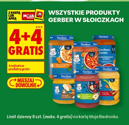 Produkty Gerber w słoiczkach promocja w Biedronka