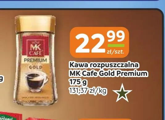 Kawa rozpuszczalna MK Cafe Gold Premium promocja w Społem Częstochowa