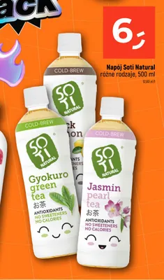 Napój Soti Natural Black Lemon promocja w Dealz