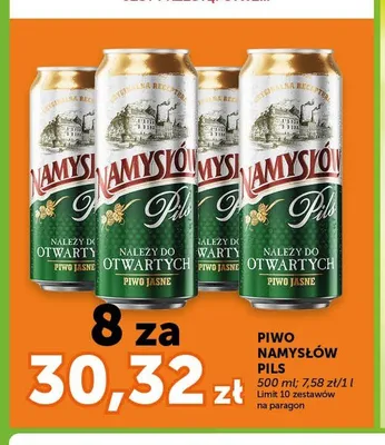 Piwo Namysłów Pils promocja w Euro Sklep