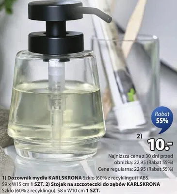 Stojak na szczoteczki do zębów KARLSKRONA promocja w Jysk