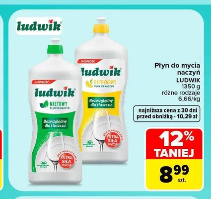 Płyn do mycia naczyń Ludwik promocja w Carrefour
