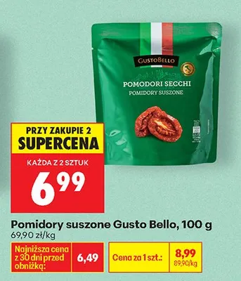 Pomidory suszone promocja w Biedronka