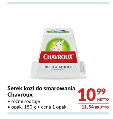 Serek kozi do smarowania Chavroux Fresh & Smooth promocja w Makro