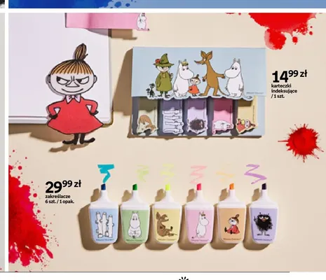 Zakreślacze Moomin 6-pak promocja w Empik