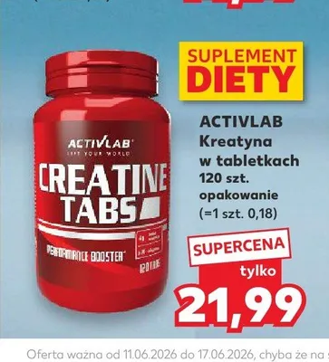 Kreatyna w tabletkach Activlab Creatine Tabs promocja w Kaufland
