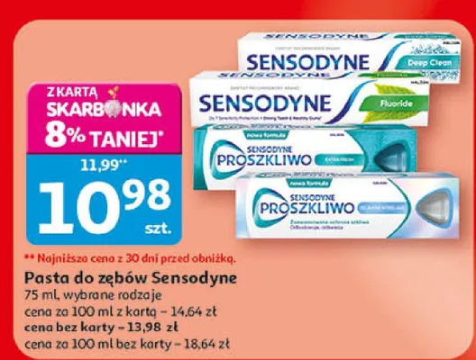 Pasta do zębów Sensodyne promocja w Auchan