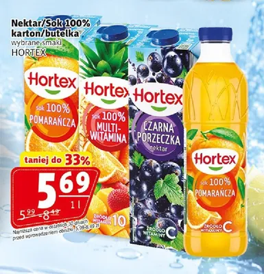 Nektar Hortex pomarańcza promocja w Prim Market