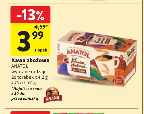 Kawa zbożowa Anatol promocja w Intermarche