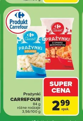 Prażynki solone Carrefour Classic promocja w Carrefour Market