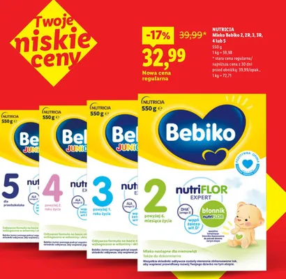 Mleko Bebiko 3R promocja w Lidl