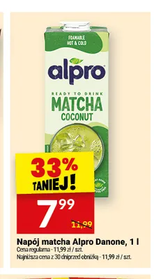 Napój matcha Alpro Danone promocja w Twój Market