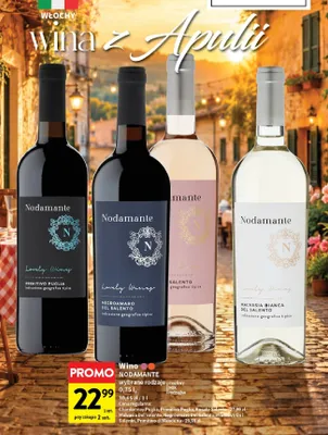 Wino białe Nodamante Malvasia Bianca Del Salento promocja w Intermarche