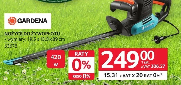 Nożyce do żywopłotu Gardena promocja w Selgros
