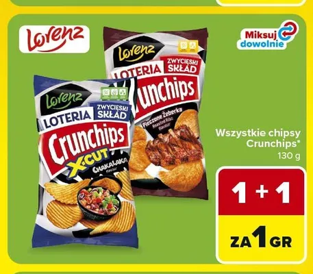Chipsy Crunchips X-Cut Chakalaka promocja w Carrefour
