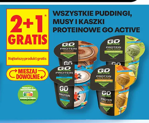 Kaszka proteinowa Go Active promocja w Biedronka