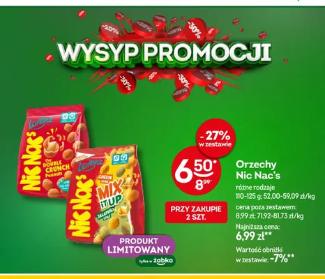 Orzechy Nic Nac's promocja w Żabka