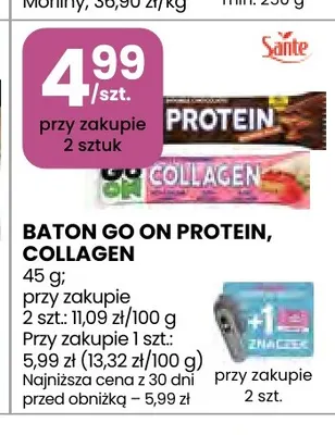 Baton Go On Collagen promocja w Stokrotka
