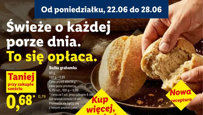 Bułka grahamka promocja w Lidl